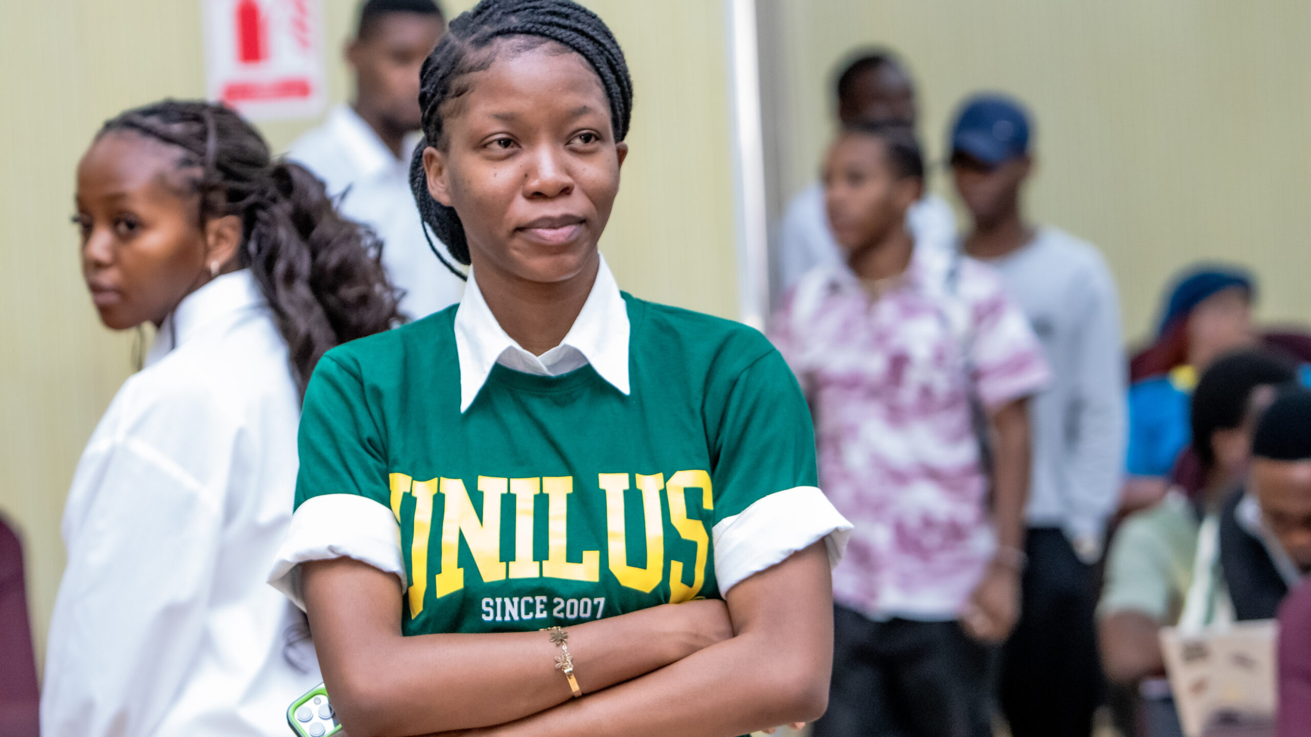 Unilus students at the Entrepreneurship Hub